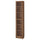BILLY / OXBERG - BILLY / OXBERG Bookcase with glass door, brown walnut effect/clear glass, 40x30x202 cm