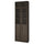 BILLY / OXBERG - Bookcase with glass doors, dark brown oak-effect/transparent glass,80x30x237 cm
