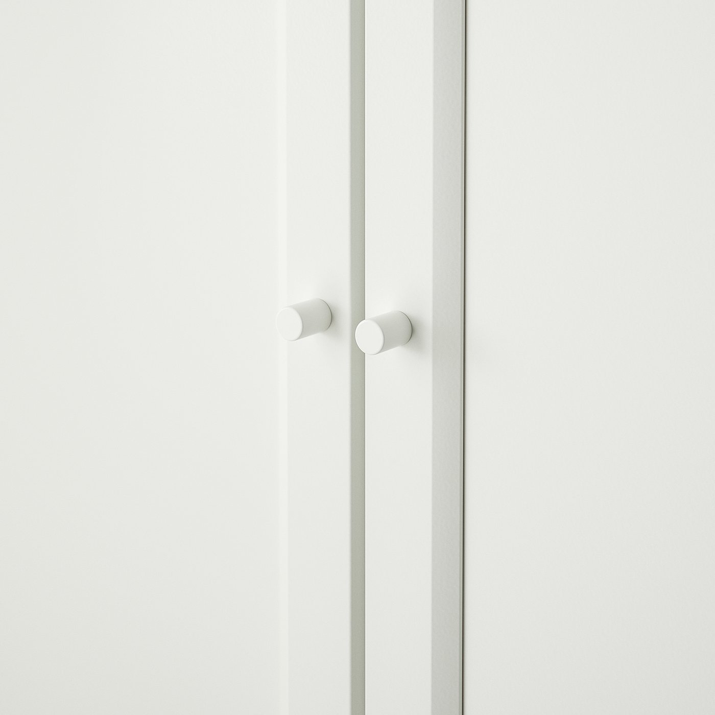 BILLY / OXBERG bookcase with doors, white, 80x30x202 cm