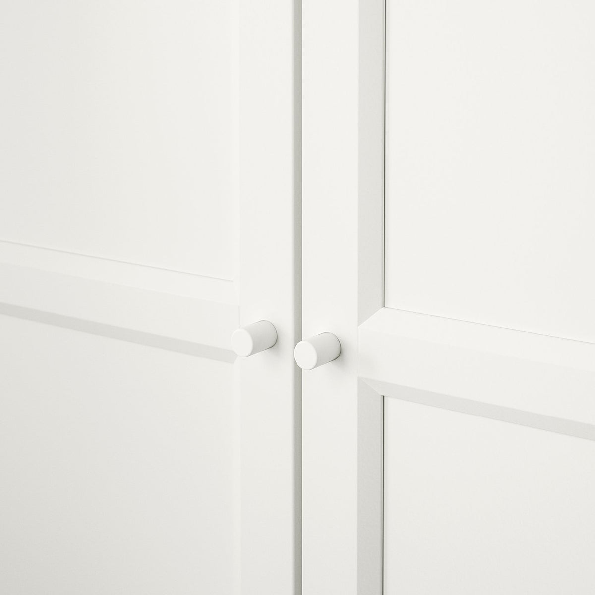 BILLY / OXBERG bookcase with doors, white, 80x41x202 cm