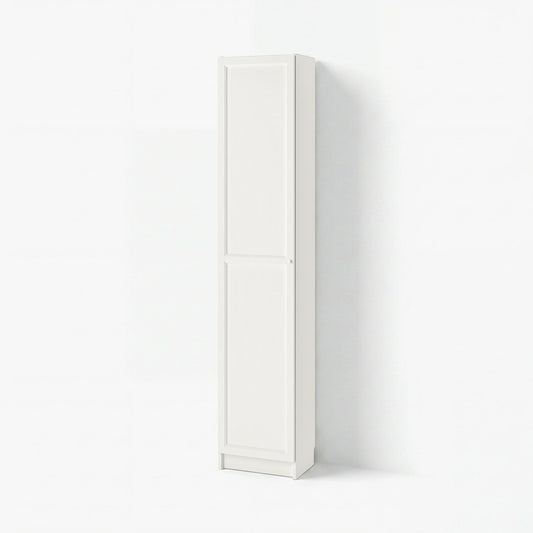 BILLY / OXBERG bookcase with doors, white, 40x41x202 cm
