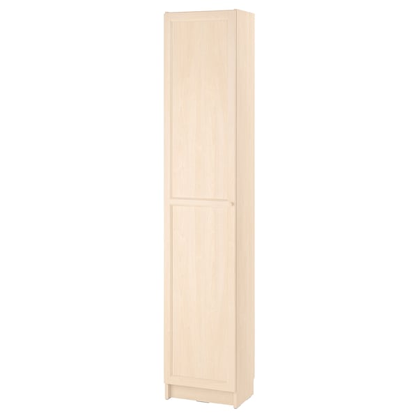 BILLY / OXBERG - Bookcase with doors, birch effect,40x30x202 cm