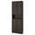 BILLY / OXBERG - Bookcase with doors/supplementary element, dark brown oak effect,80x30x237 cm