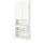 BILLY / OXBERG - BILLY / OXBERG Bookcase with desk, white, 80x202 cm