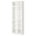 BILLY / OXBERG bookcase w height extension ut/drs, white/glass, 80x41x237 cm