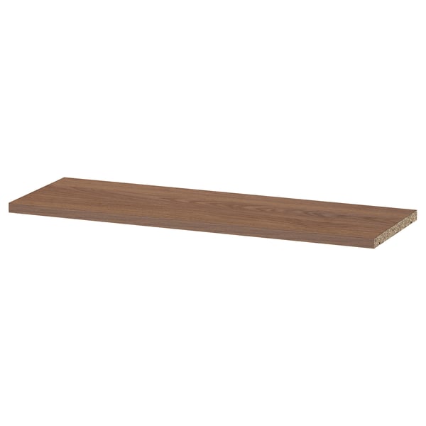 BILLY - BILLY Shelf, brown walnut effect, 76x26 cm