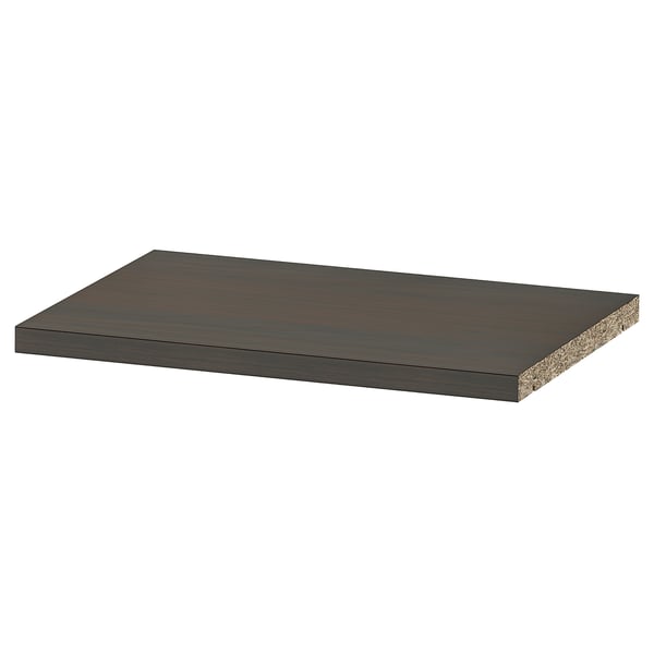 BILLY - Shelf, dark brown oak effect,36x26 cm