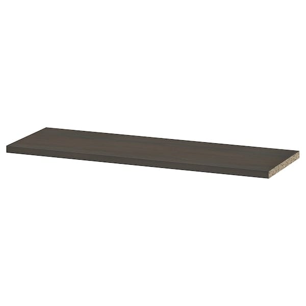 Ikea BILLY - Shelf, dark brown oak effect,76x26 cm