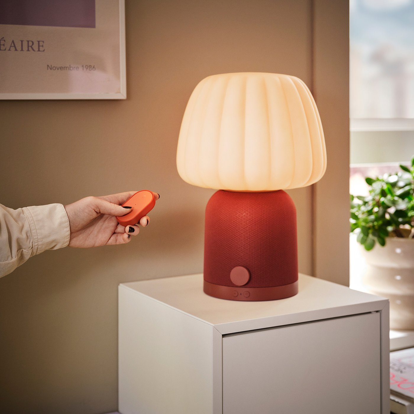 BILRESA remote control kit, dual button/multicolour