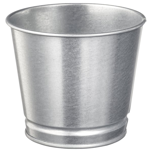 BINTJE plant pot, galvanised, 9 cm