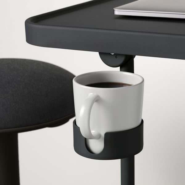 BJÖRKÅSEN laptop stand, anthracite, 46x65x35 cm
