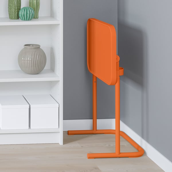 BJÖRKÅSEN laptop stand, brown-orange, 46x60x35 cm