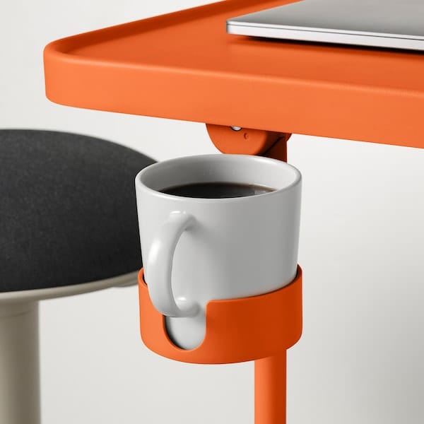 Ikea BJÖRKÅSEN - Laptop stand, brown-orange