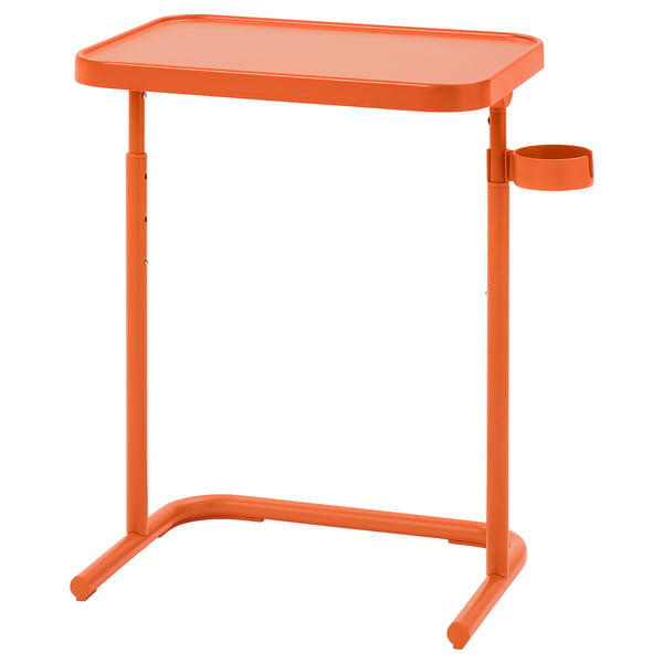 BJÖRKÅSEN laptop stand, brown-orange, 46x60x35 cm