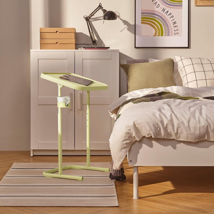 BJÖRKÅSEN laptop stand, yellow-green, 46x65x35 cm