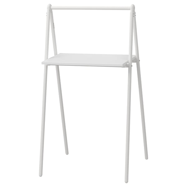 BJÖRKÅSEN folding table, black, 59x110x35 cm