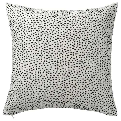 BJÖRKGRÅMAL - Cushion cover, white/black, 50x50 cm