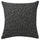 BJÖRKGRÅMAL - Cushion cover, black/white, 50x50 cm