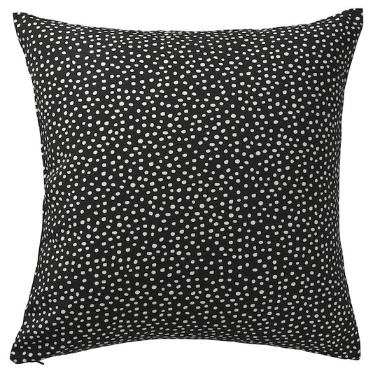 BJÖRKGRÅMAL - Cushion cover, black/white, 50x50 cm