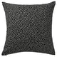 BJÖRKGRÅMAL cushion cover, black/white, 50x50 cm