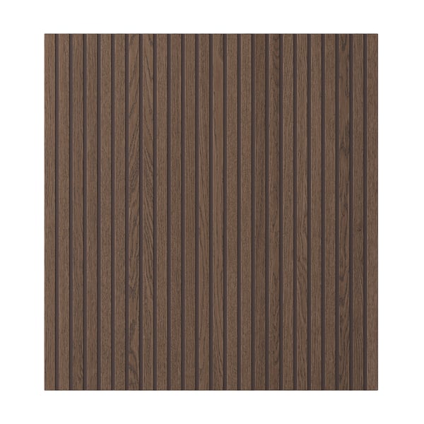 BJÖRKÖVIKEN door, brown stained oak veneer, 60x64 cm