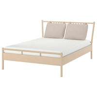 BJÖRKSNÄS bed frame, birch/birch veneer, 160x200 cm