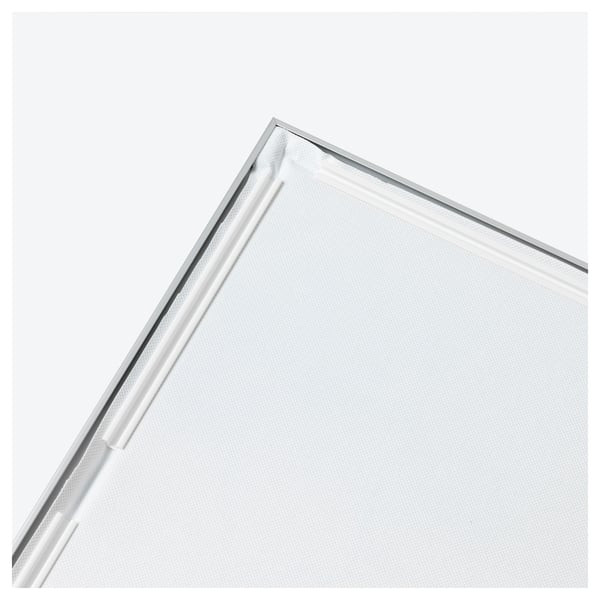 BJÖRKSTA picture with frame, rocky shoreline/aluminium-colour, 200x140 cm