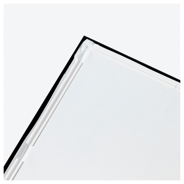 BJÖRKSTA - Picture with frame, sand dunes/black, 140x56 cm