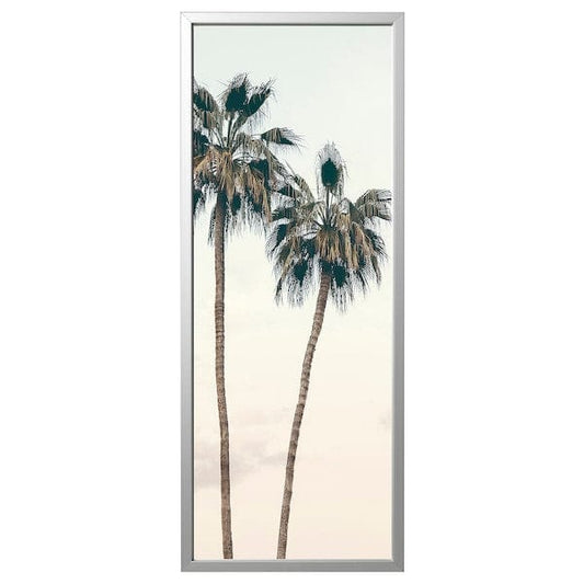Ikea BJÖRKSTA - Canvas with frame, sunset nostalgia/aluminium colour,56x140 cm