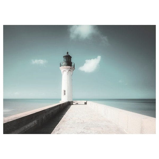 Ikea BJÖRKSTA - Canvas, white lighthouse, 140x100 cm