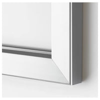 BJÖRKSTA frame, aluminium-colour, 78x118 cm