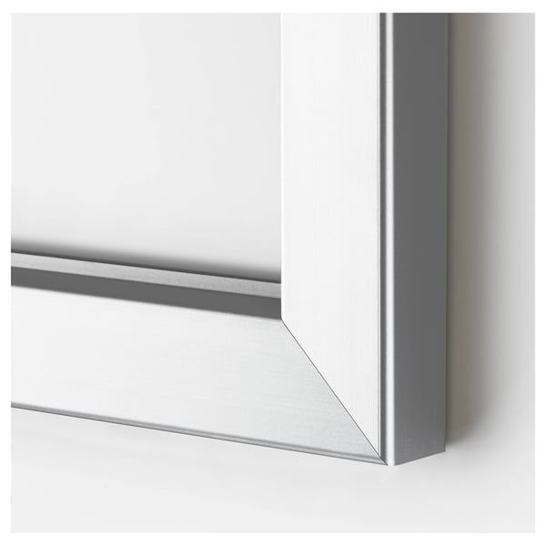 BJÖRKSTA frame, aluminium-colour, 78x118 cm