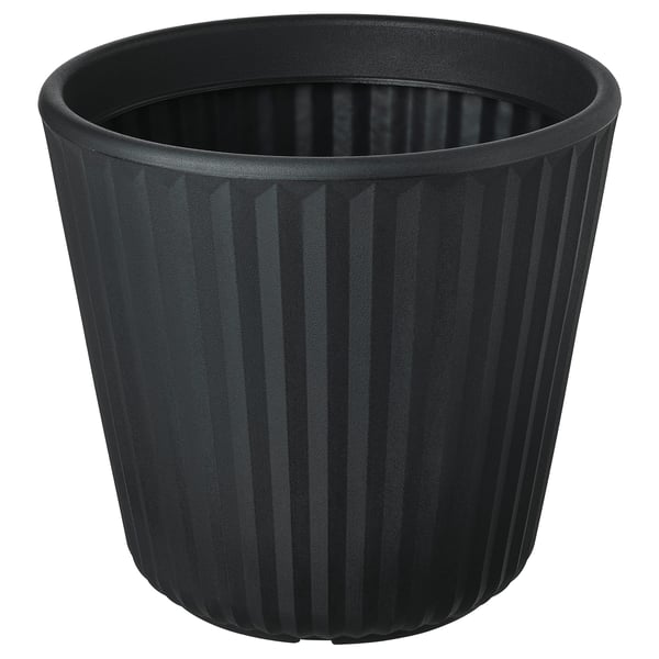 BJÖRNBAMBU - BJÖRNBAMBU Plant pot, in/outdoor dark grey, 32 cm