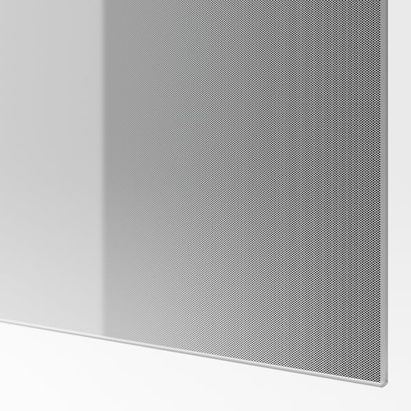 BJÖRNÖYA - BJÖRNÖYA 4 panels for sliding door frame, grey tinted effect, 75x236 cm