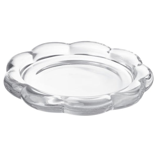BLADFÅGEL - BLADFÅGEL Candle dish, clear glass, 11 cm