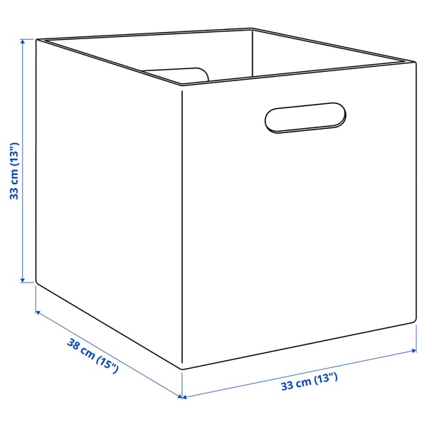 BLÄDDRA - BLÄDDRA Box, grey, 33x38x33 cm