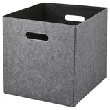 BLÄDDRA box, grey, 33x38x33 cm