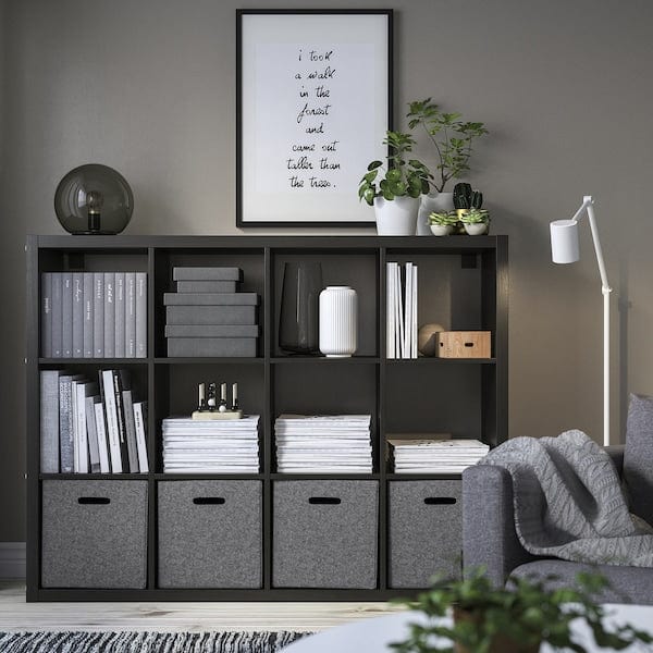 Ikea BLÄDDRA - Box, grey, 33x38x33 cm