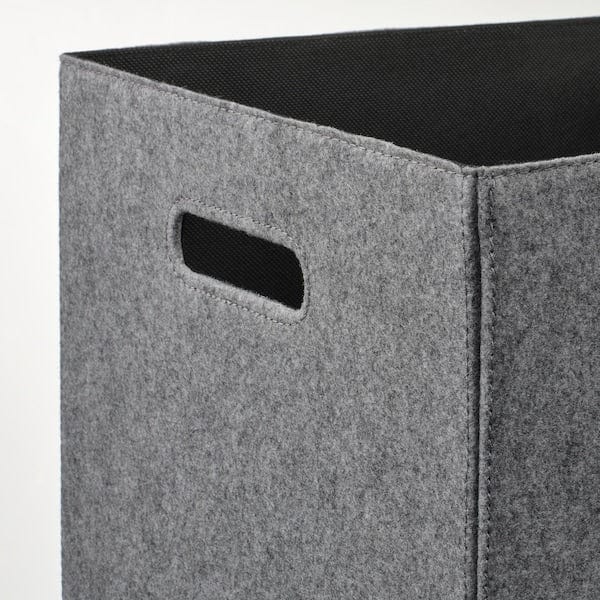 Ikea BLÄDDRA - Box, grey, 33x38x33 cm
