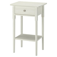 BLÄSTÅSEN bedside table, white, 50x37x76 cm