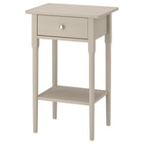 BLÄSTÅSEN bedside table, grey-beige, 50x37x76 cm