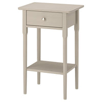 BLÄSTÅSEN bedside table, grey-beige, 50x37x76 cm