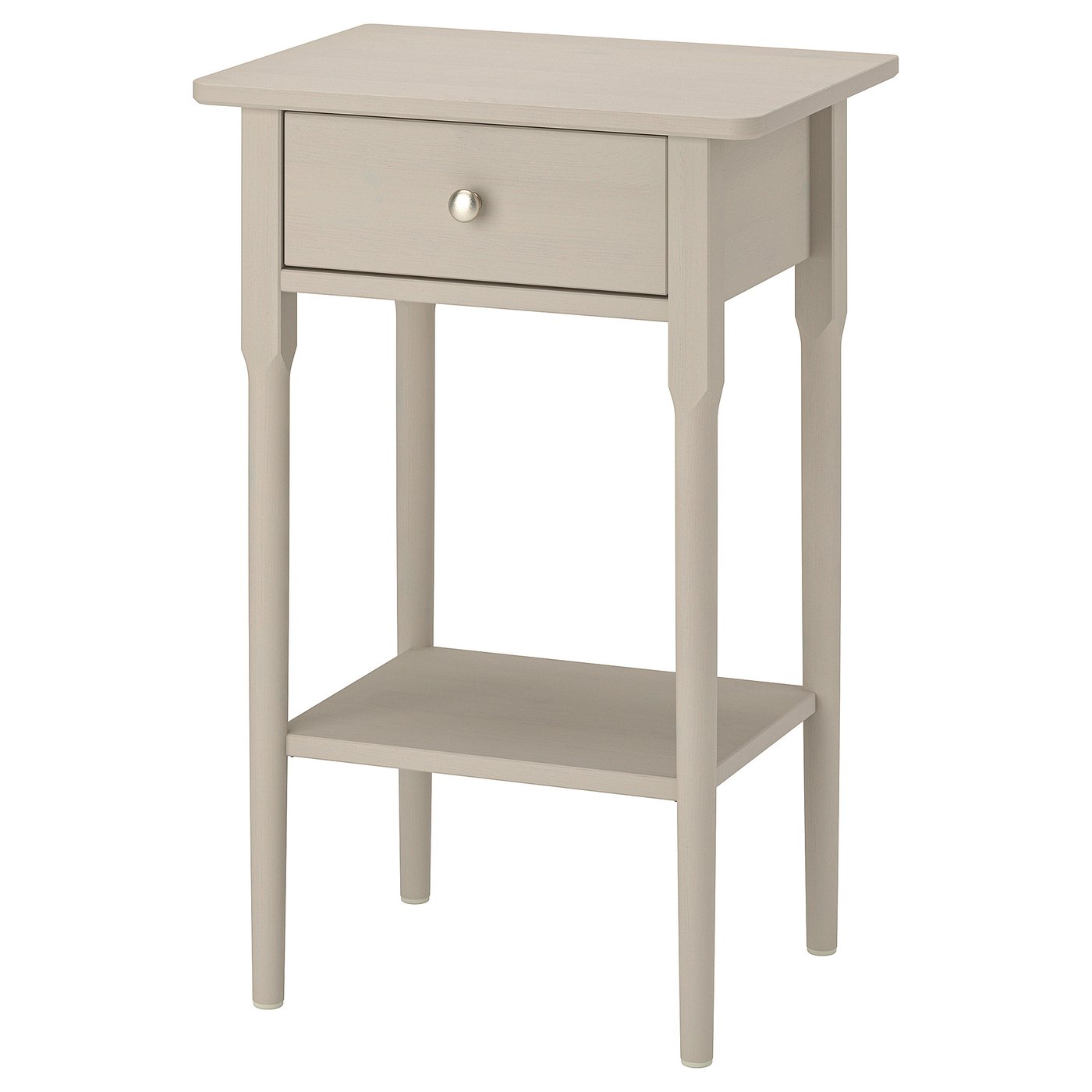 BLÄSTÅSEN bedside table, grey-beige, 50x37x76 cm