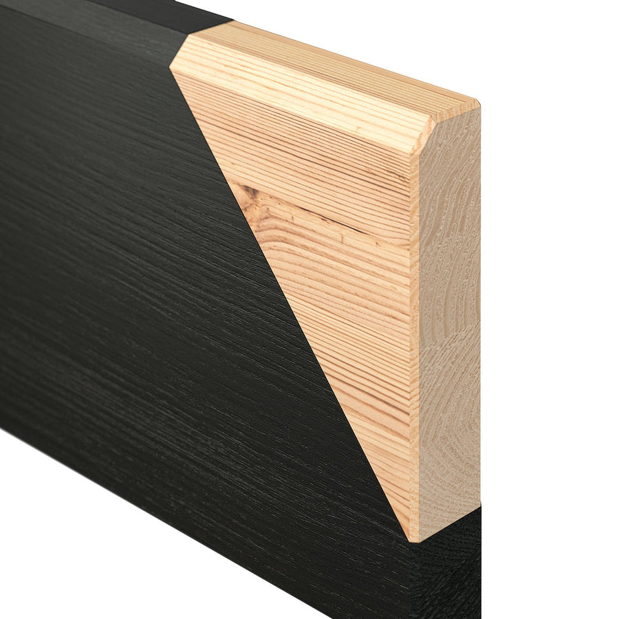 BLÄSTÅSEN bedside table, black, 50x37x76 cm