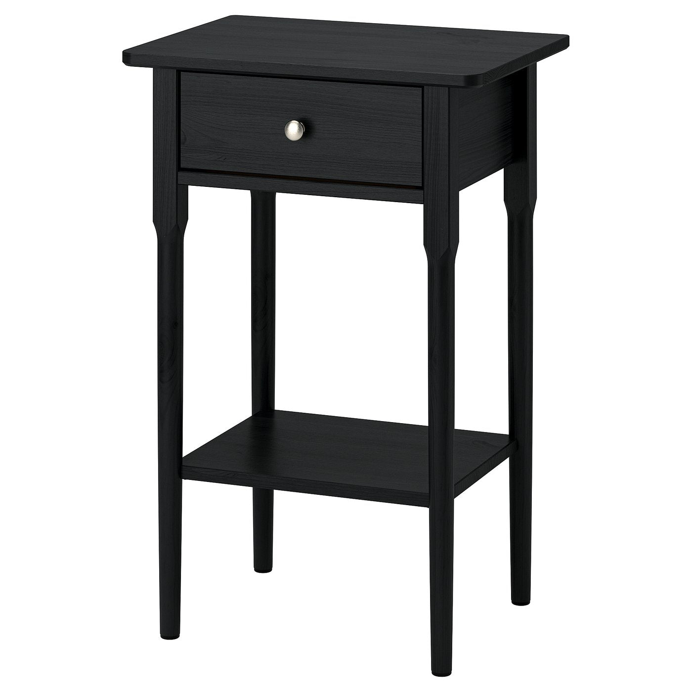 BLÄSTÅSEN bedside table, black, 29x10x27 cm