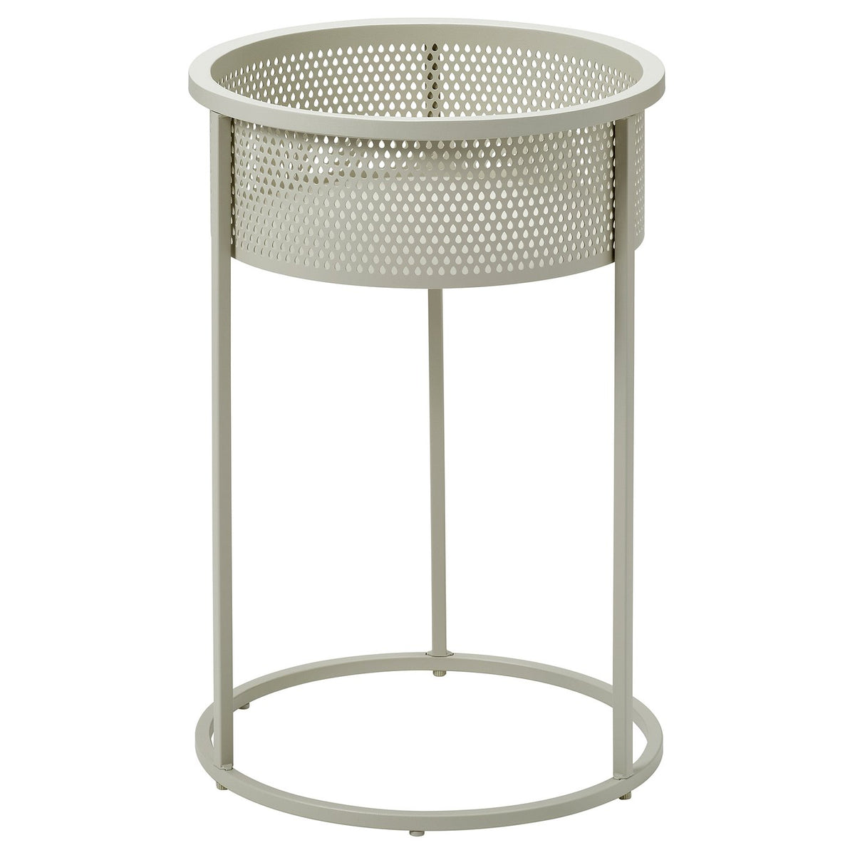 BLÅKRÅKA plant stand, in/outdoor/light grey-beige, 54 cm