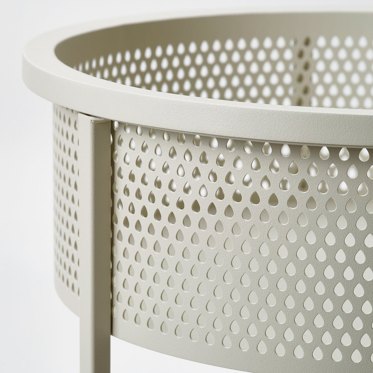 BLÅKRÅKA plant stand, in/outdoor/light grey-beige, 54 cm