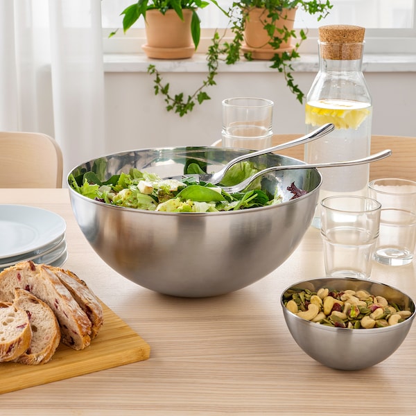 BLANDA BLANK - Serving bowl, stainless steel, 28 cm