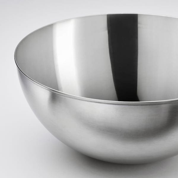 Ikea BLANDA BLANK - Serving bowl, stainless steel, 28 cm