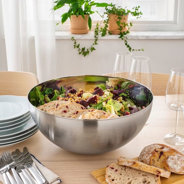 Ikea BLANDA BLANK - Bowl, stainless steel, 36 cm ,